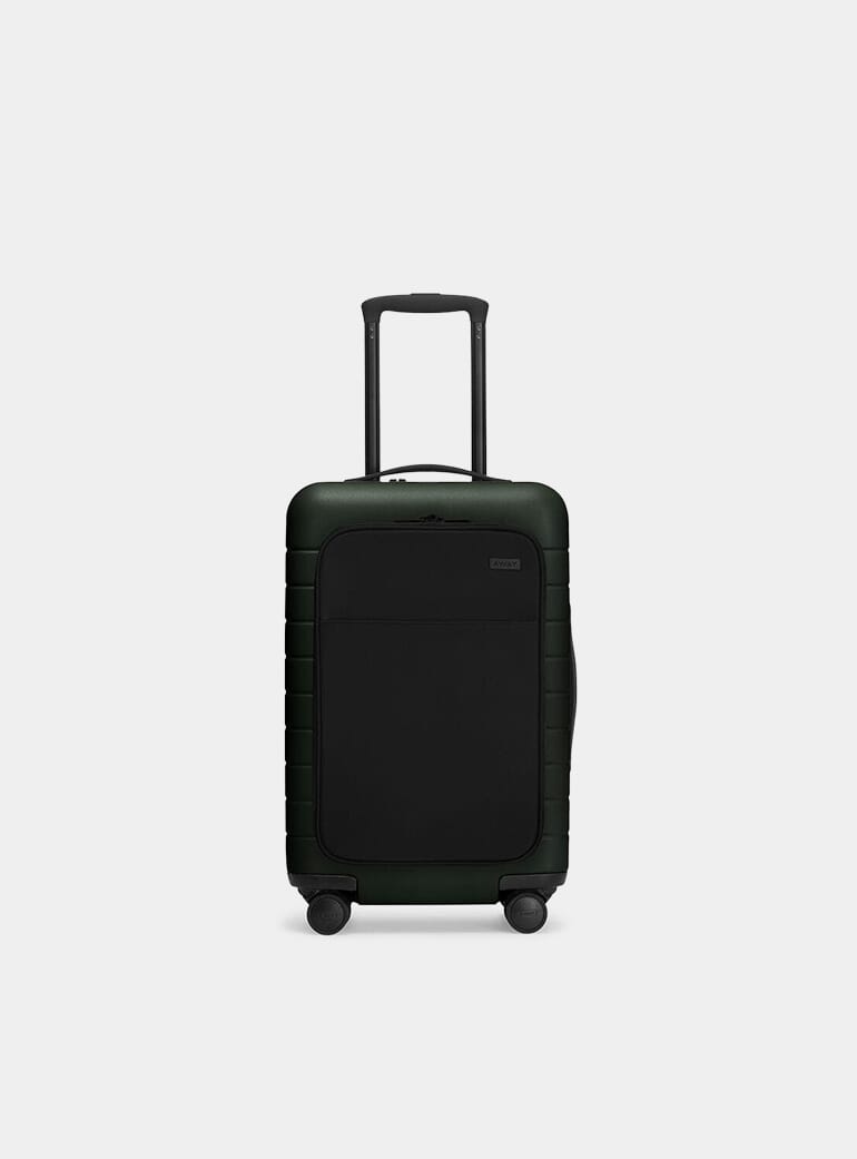 green cabin luggage