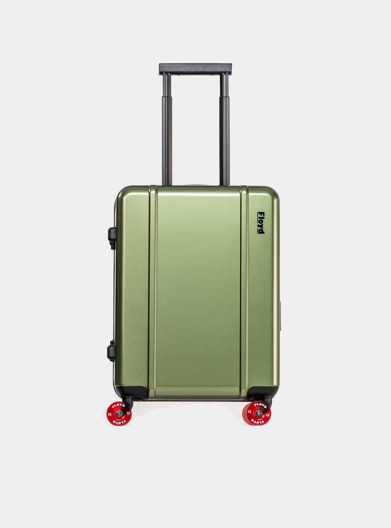 green cabin luggage