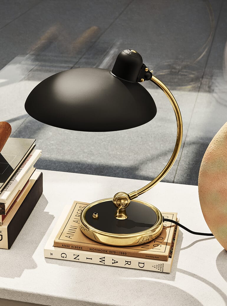 Fritz Hansen Kaiser Idell Lamp Fritz Hansen Matt Black Kaiser Idell
