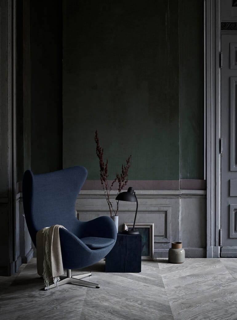 Fritz Hansen Kaiser Idell Lamp Fritz Hansen Matt Black Kaiser Idell