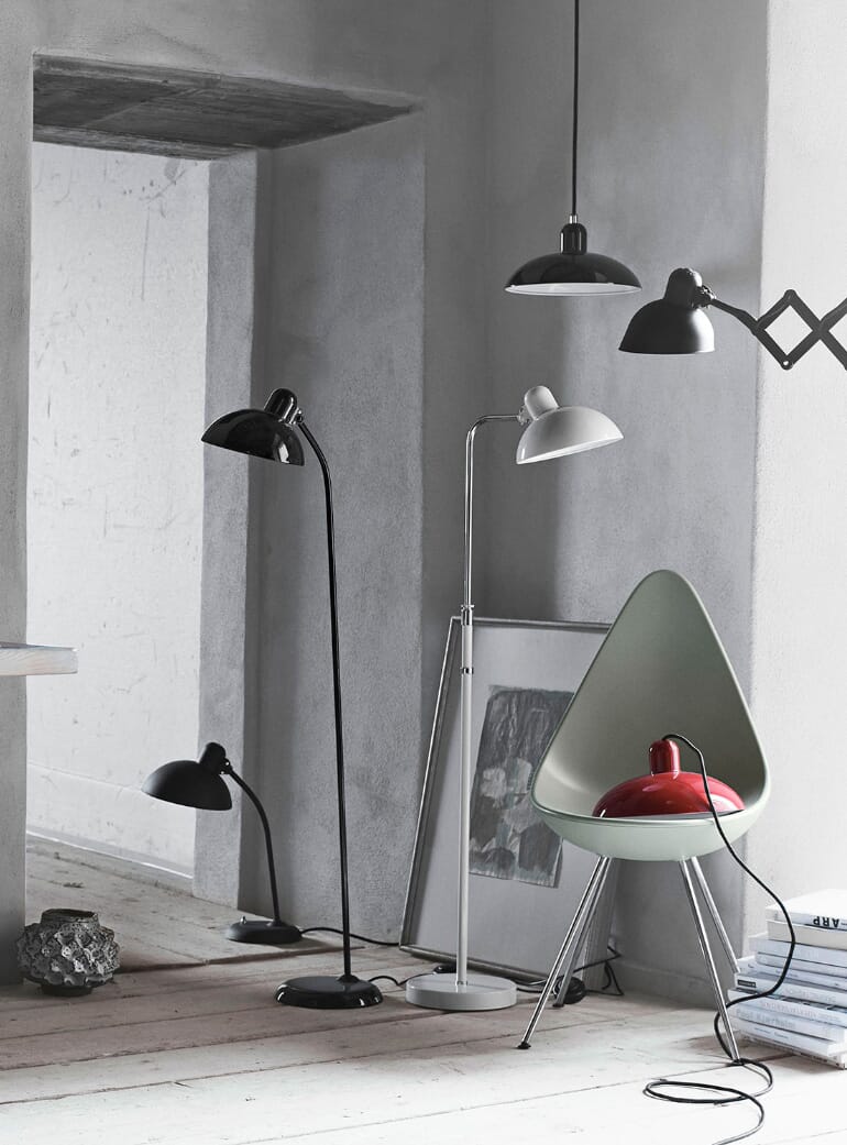 Fritz Hansen Kaiser Idell Lamp Fritz Hansen Matt Black Kaiser Idell