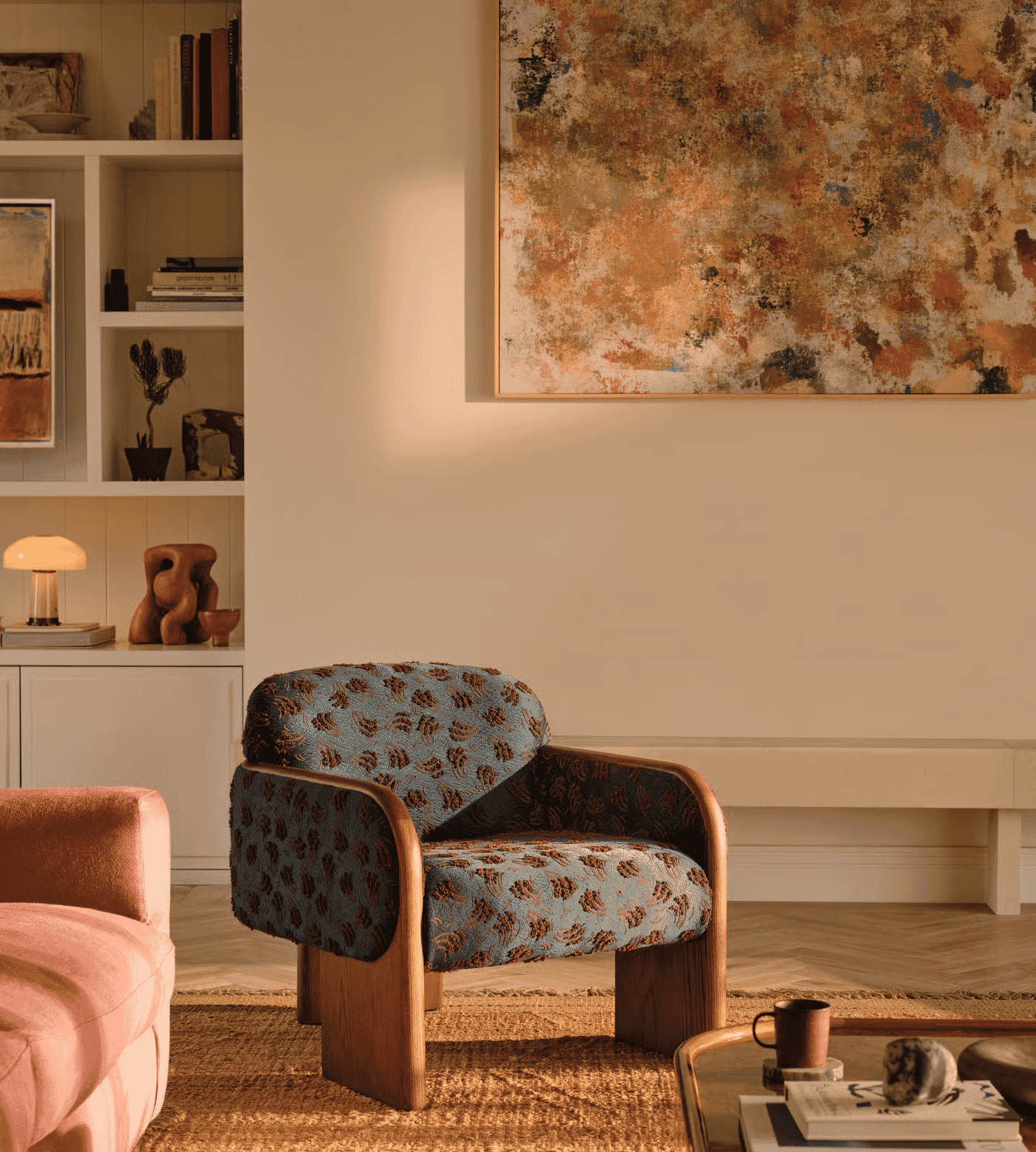 Soho Home: Eddie Armchair, Jago Jacquard