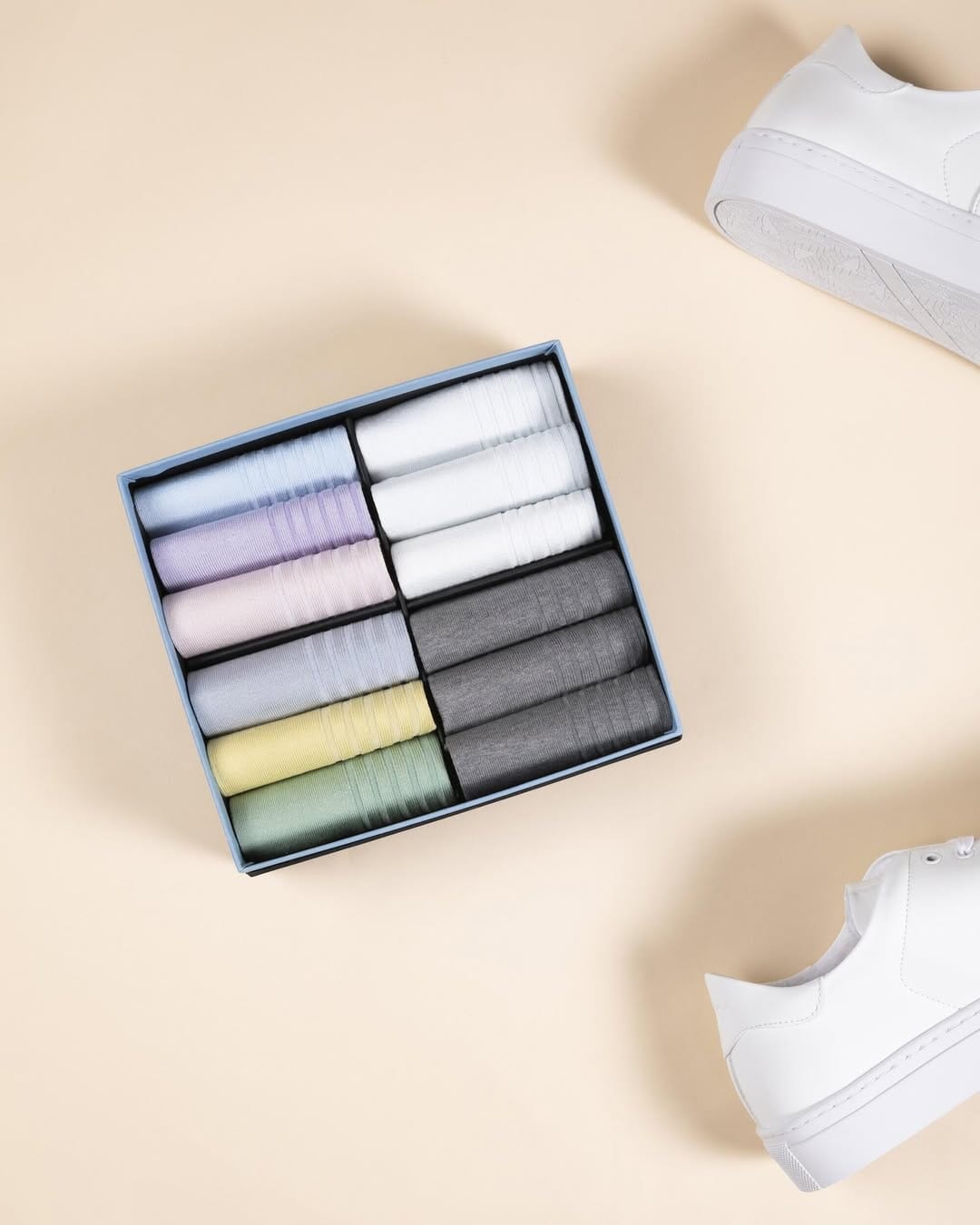 London Sock Company: Pastel Trainer Collection, 12-Pair Box