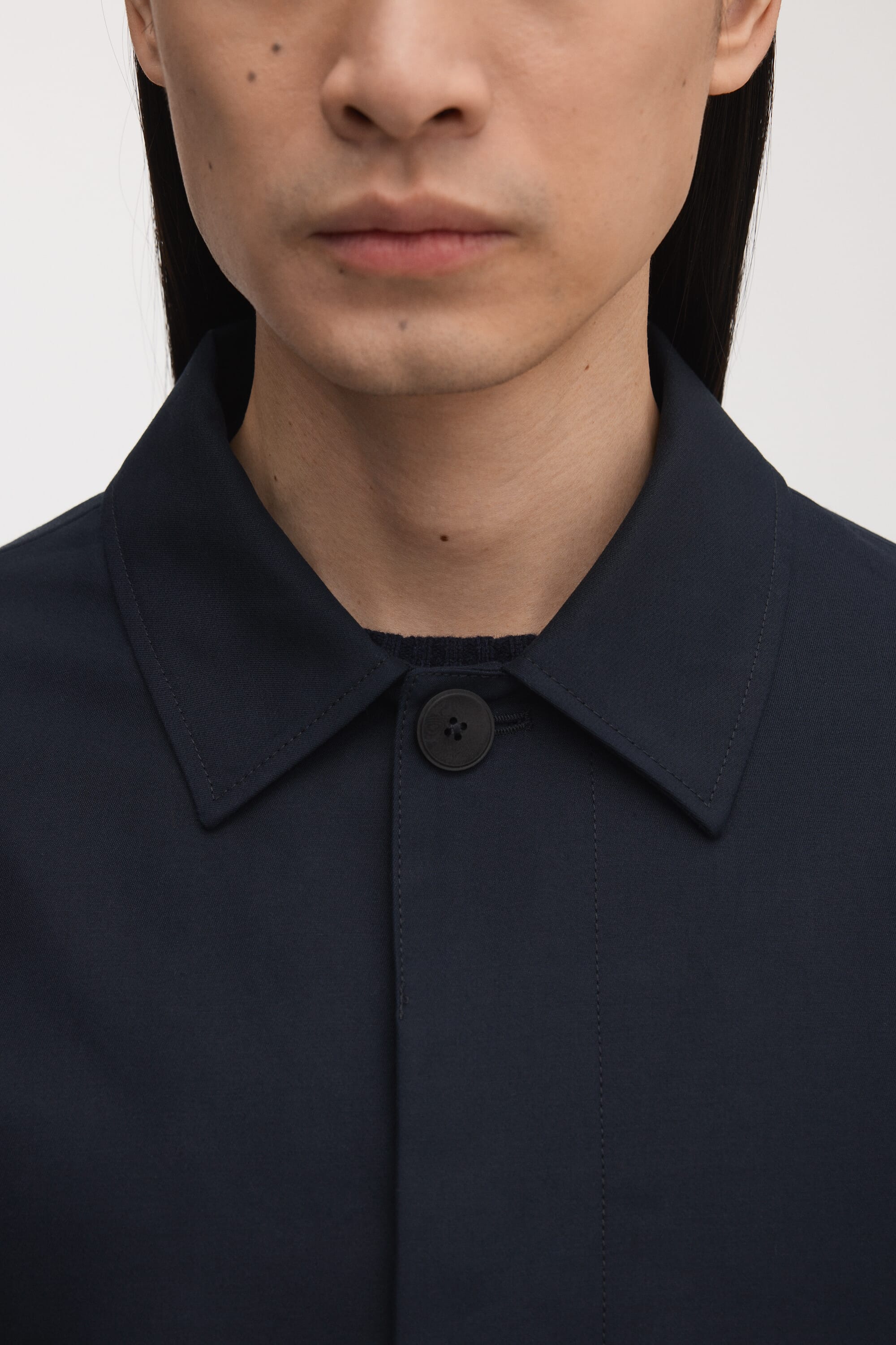ASKET: Navy Car Coat