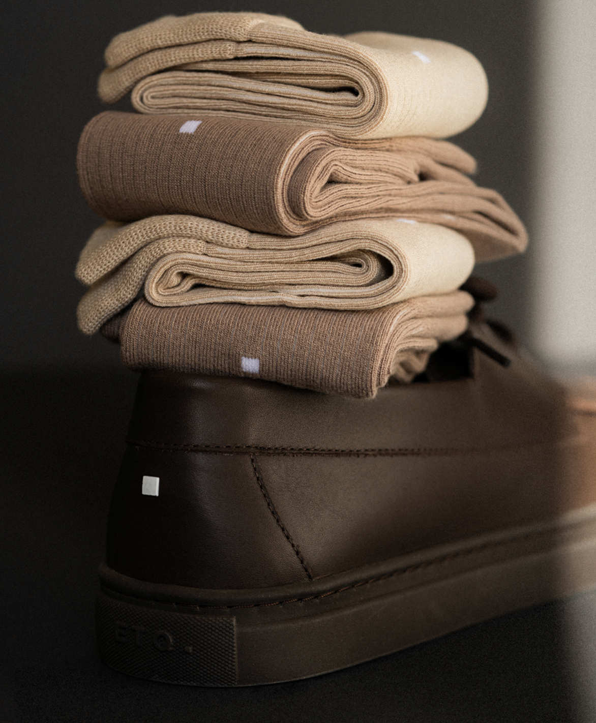 ETQ Amsterdam: Socks 3-Pack Desert Taupe