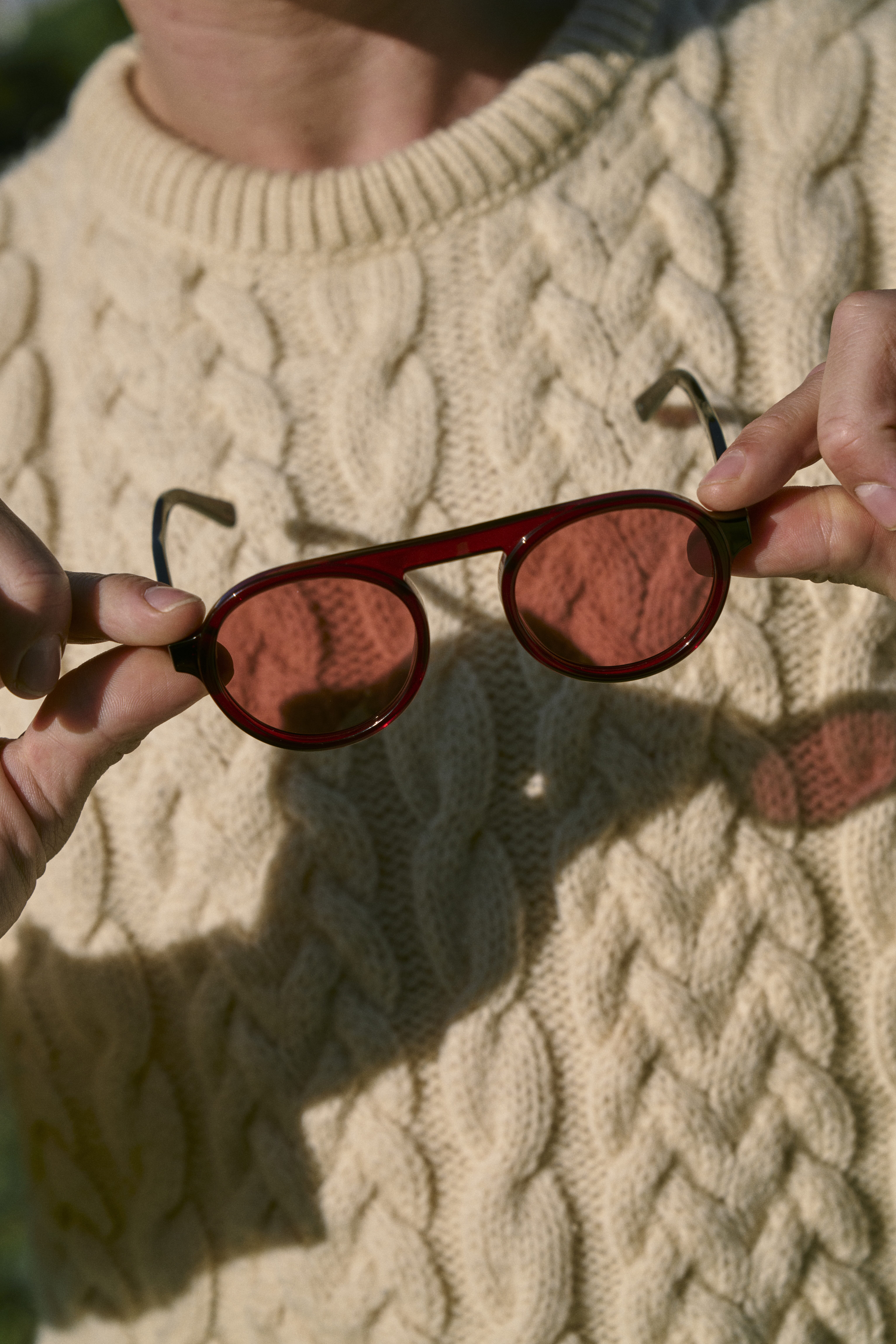 Fora: Oxblood Rider Sunglasses
