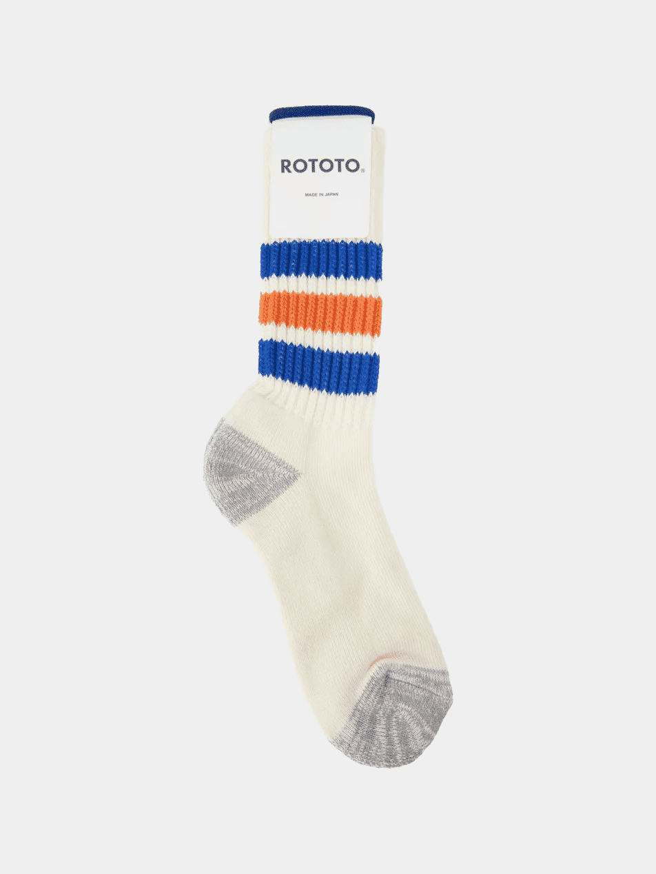 ROTOTO: Coarse ribbed cotton-blend socks