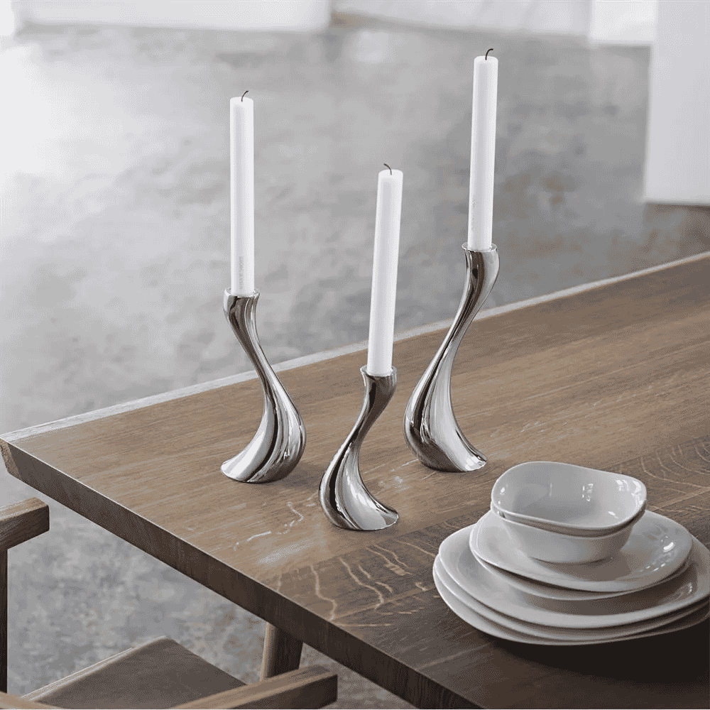 Constantin Wortmann: Cobra candleholder stainless steel