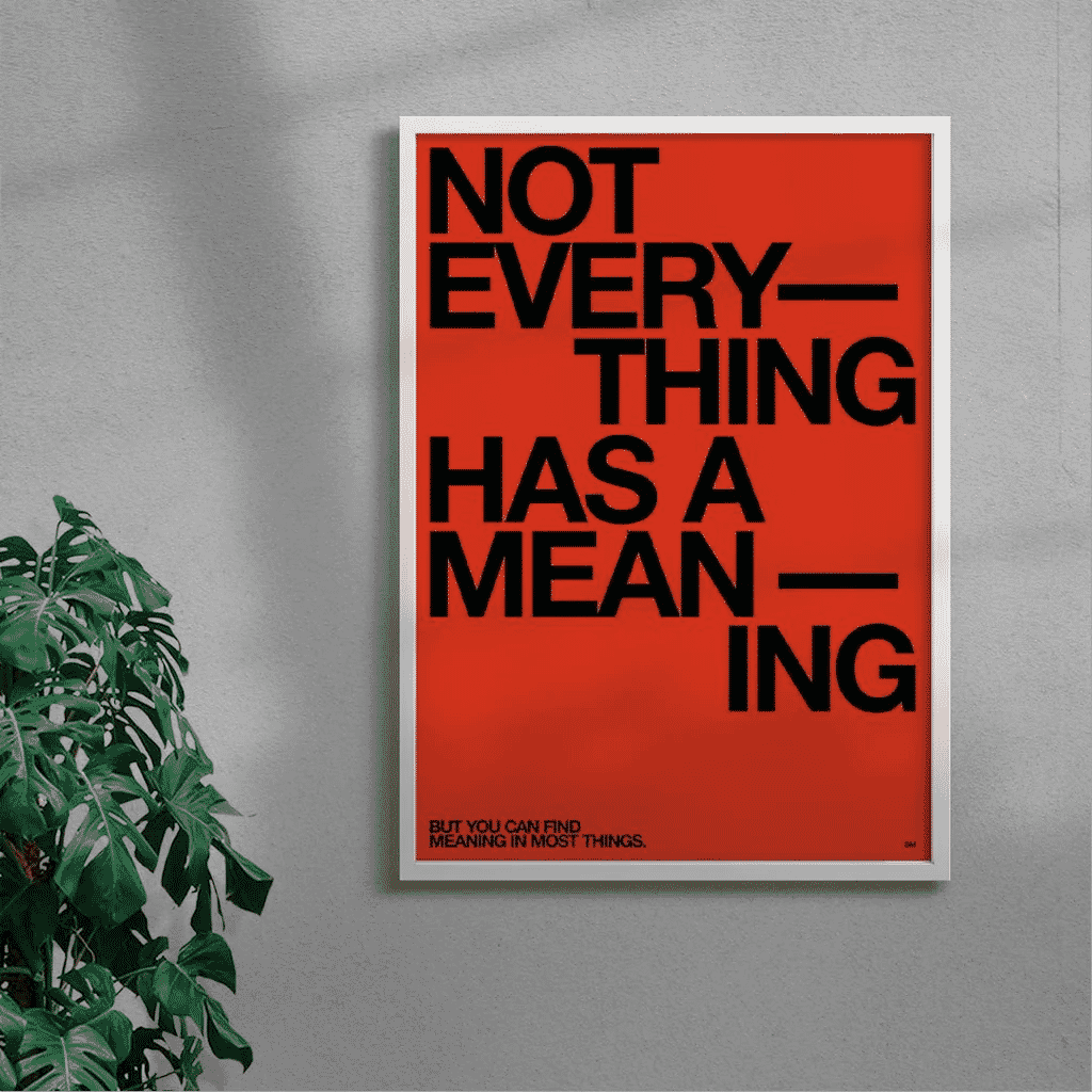 Brad Mead: Poster Titled &#039;Meaning&#039;