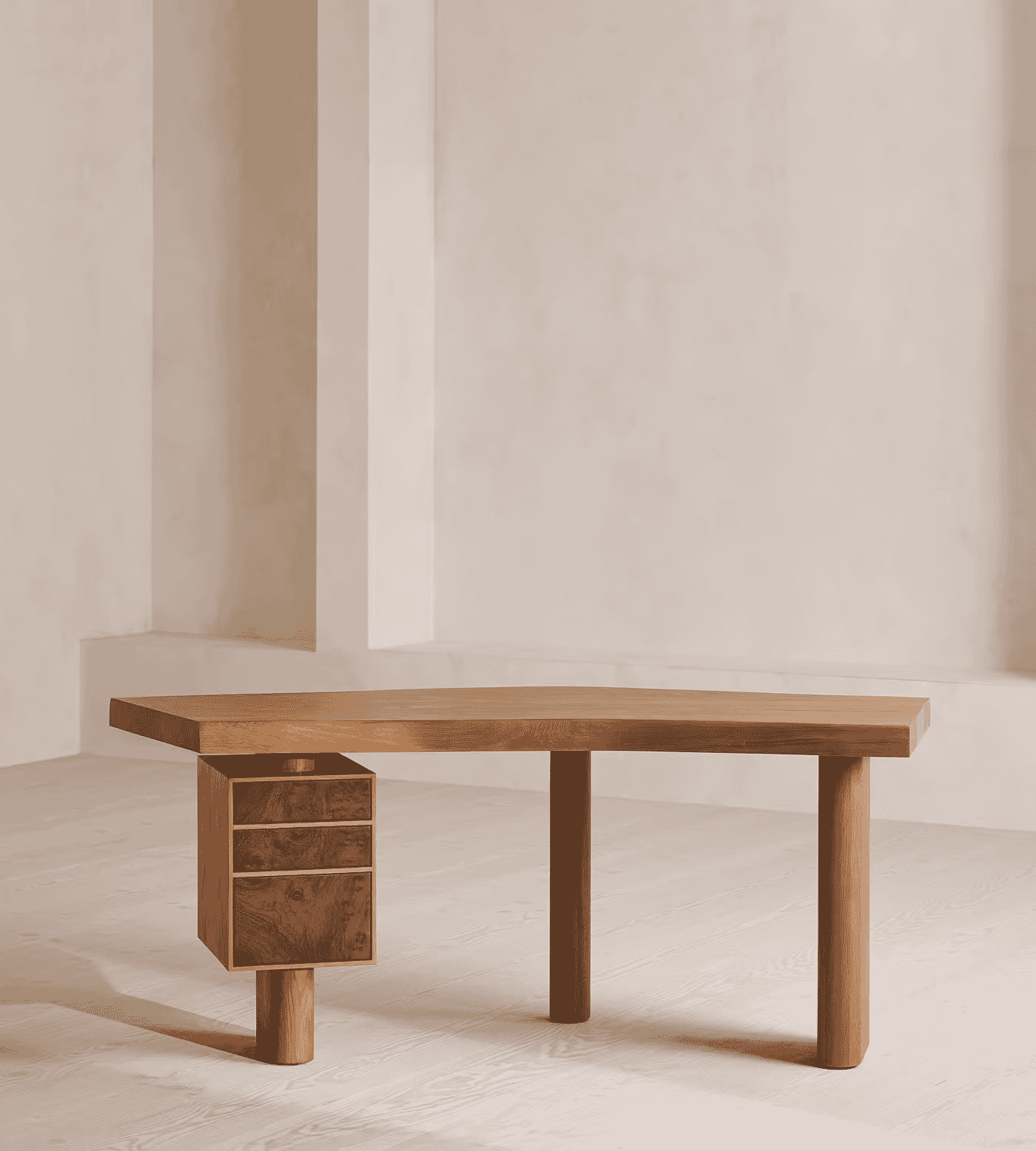 SOHO HOME: Arranmore Desk in Walnut Burl