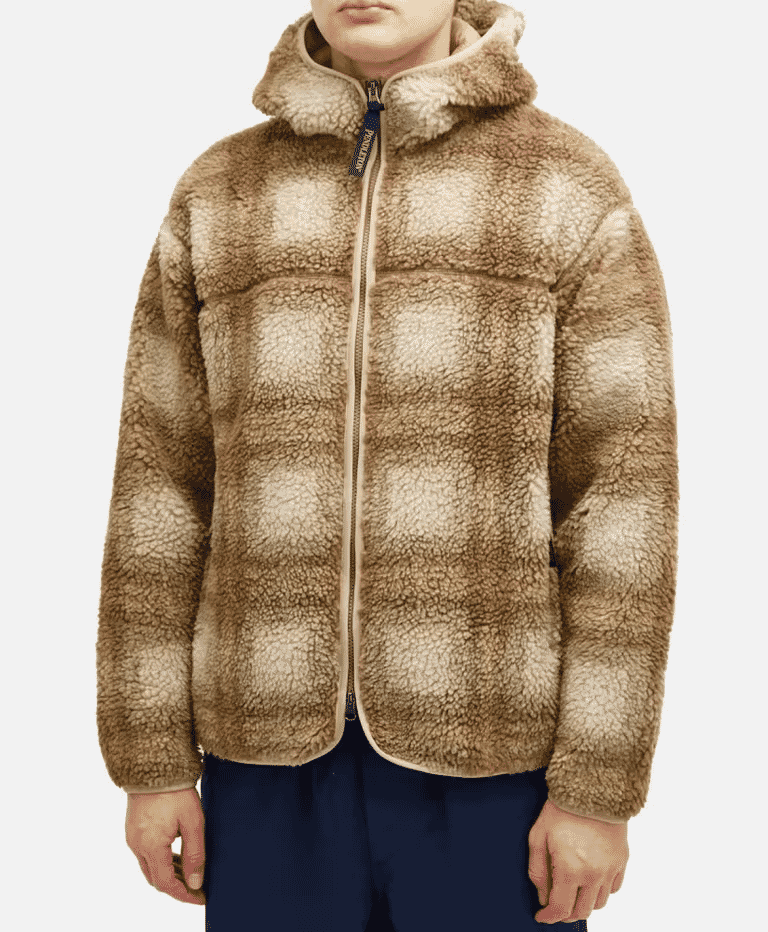 Pendleton: Fleece Zip Hoodie Beige &amp; Ivory