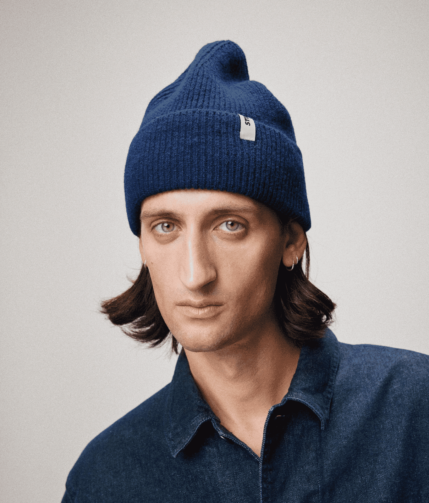 STIKSEN: Beanie 02 ReWool Navy