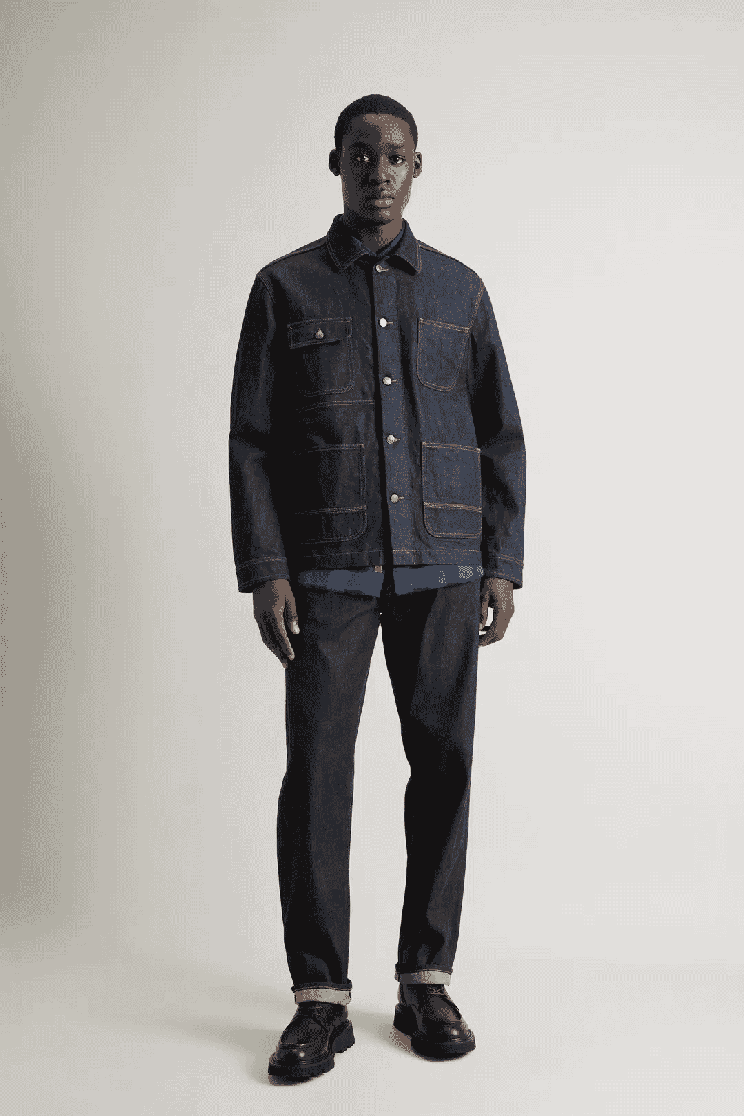 Woolrich: Overshirt in Japanese Raw Denim