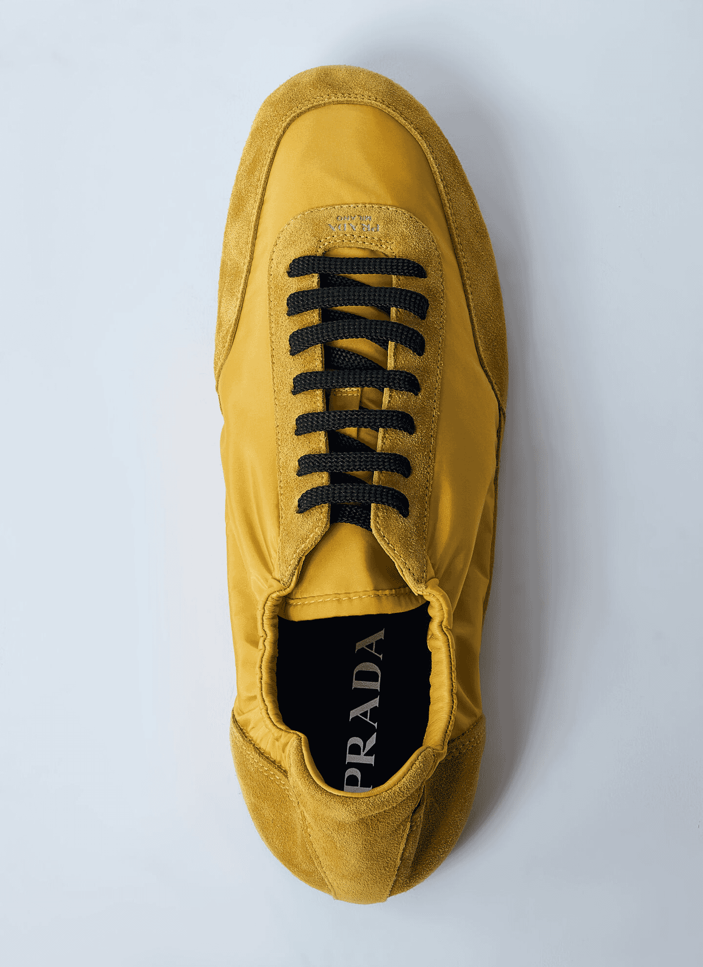 Prada: Collapse Re-Nylon And Suede Sneakers