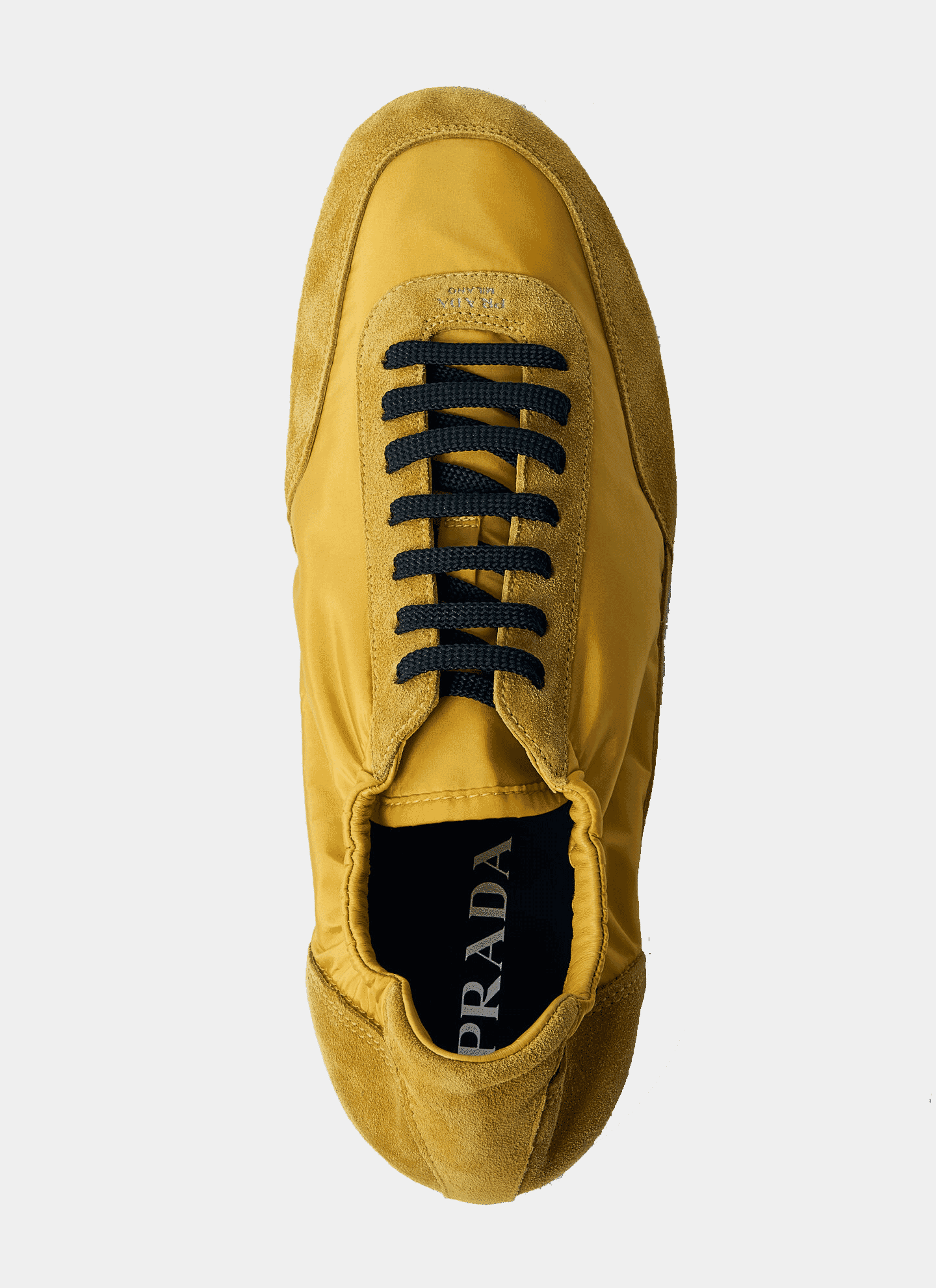 Prada: Collapse Re-Nylon And Suede Sneakers