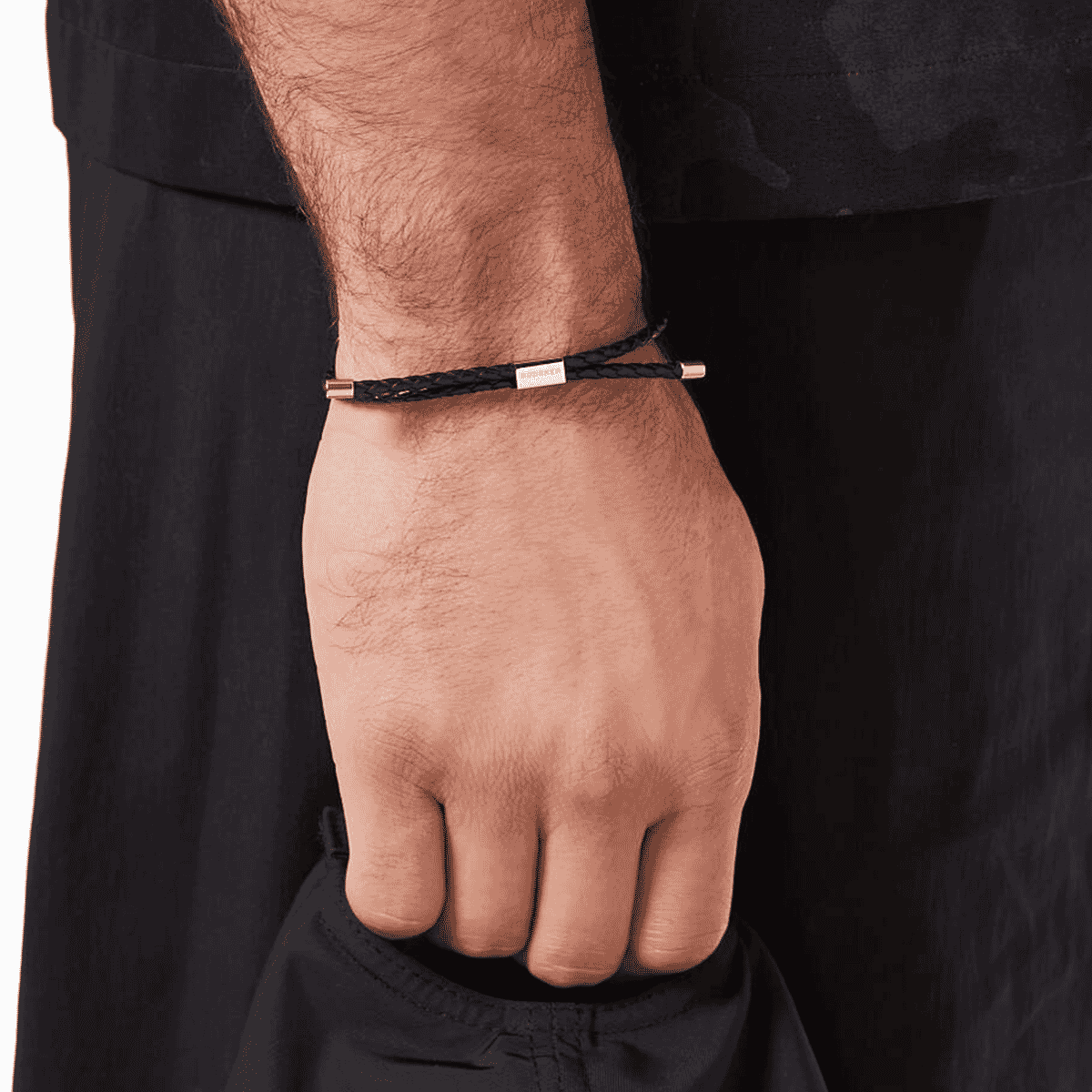 Roderer: Black Stefano Bracelet