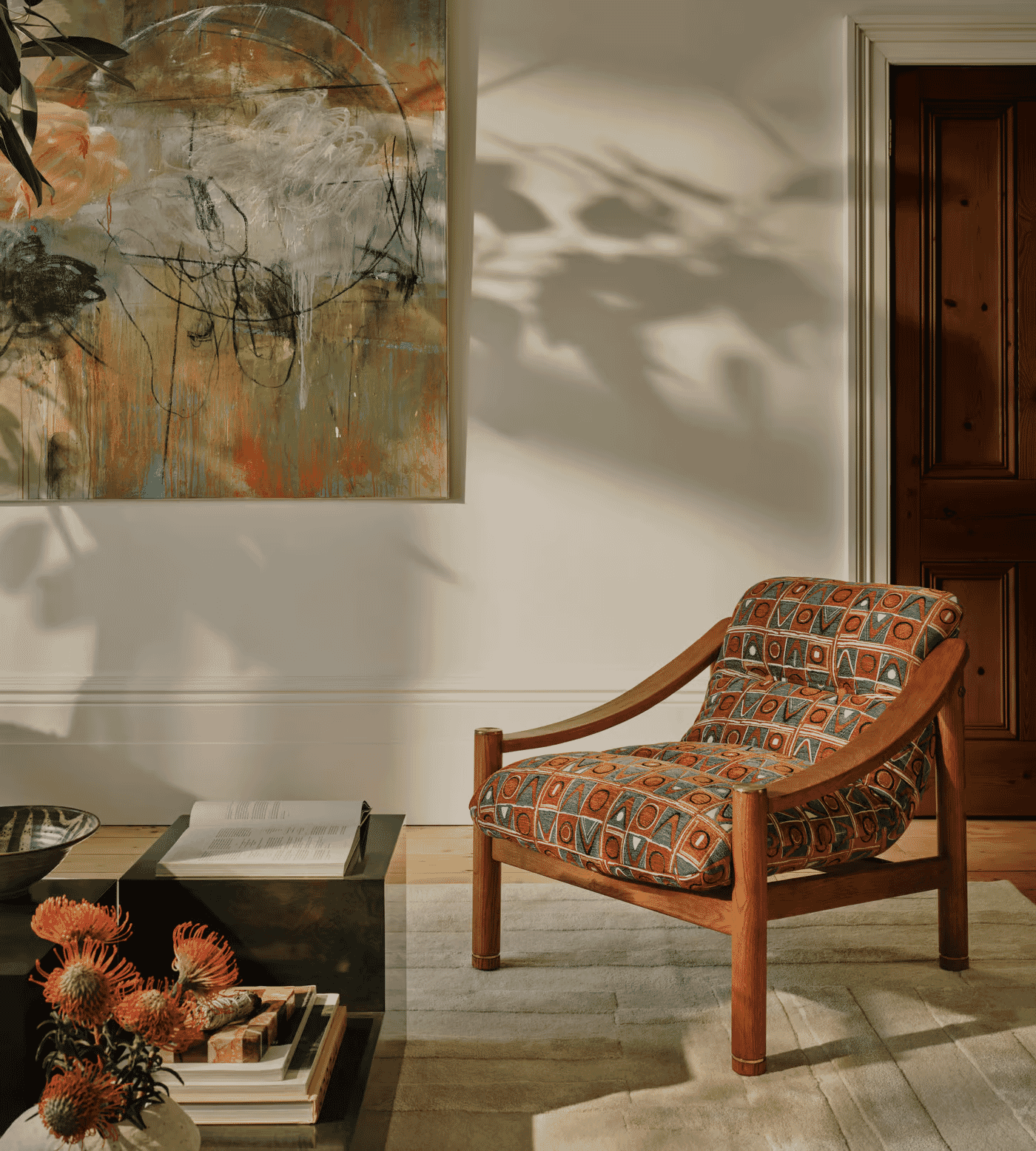 Soho Home: Lumi Jacquard Karine Armchair