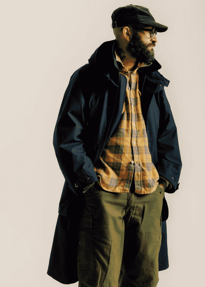 Gloverall: Stanley Parka Black Navy