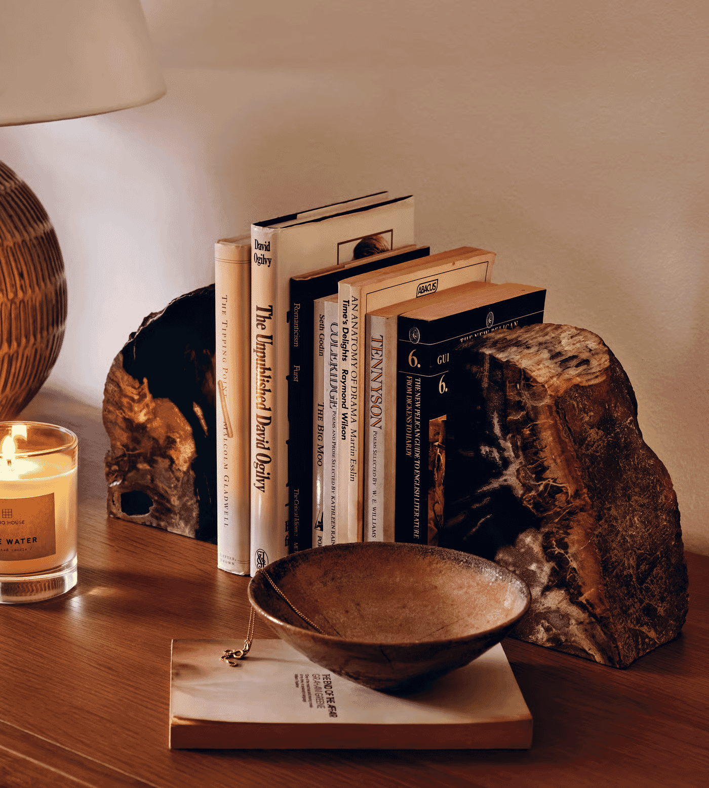 Soho Home: Balfern Petrified Wood Bookends