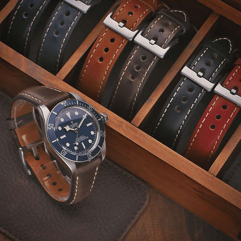 StrapsCo: Vintage Padded Leather Band With Quick Release