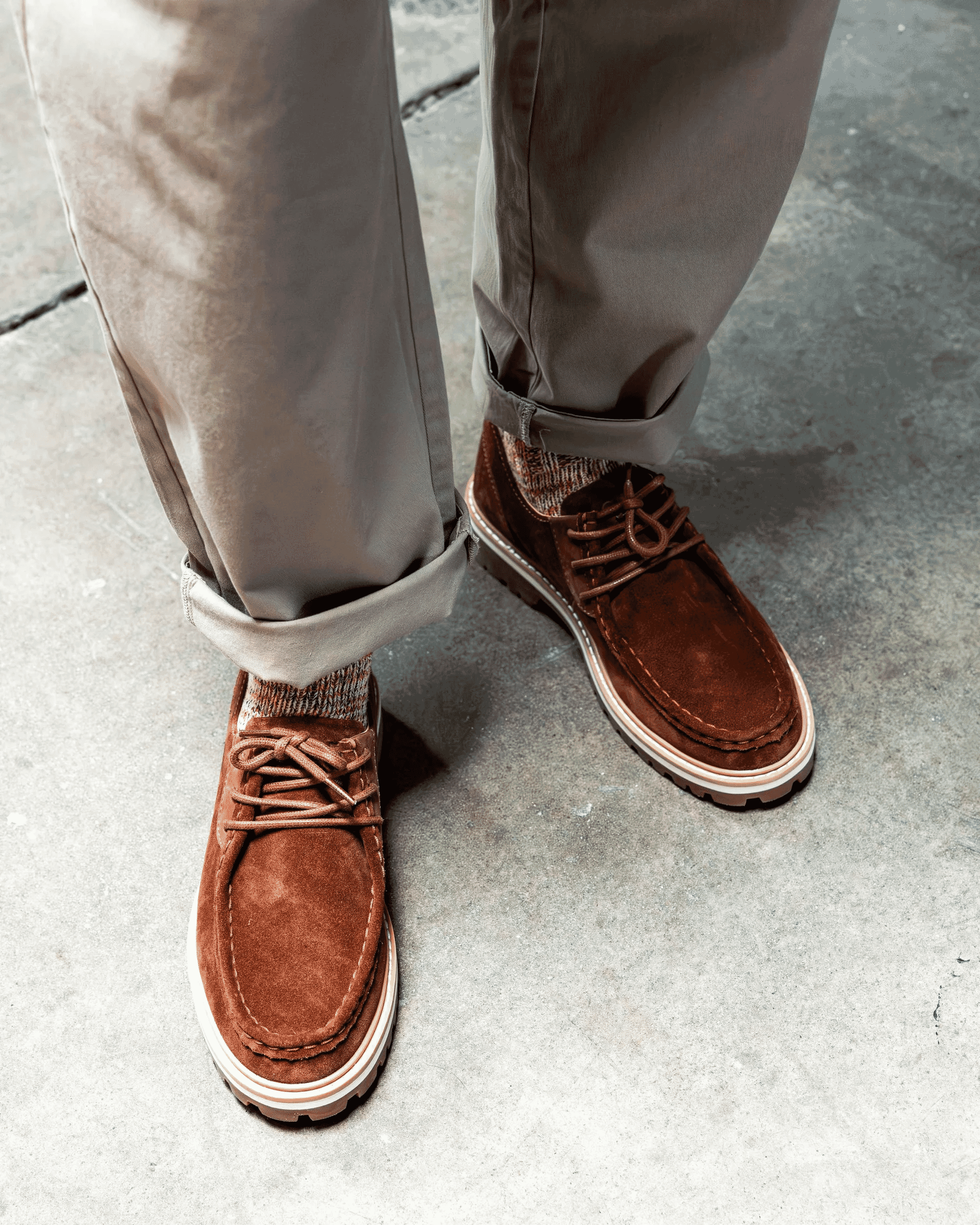 CLAE: MORRISON Brown Suede Shoe