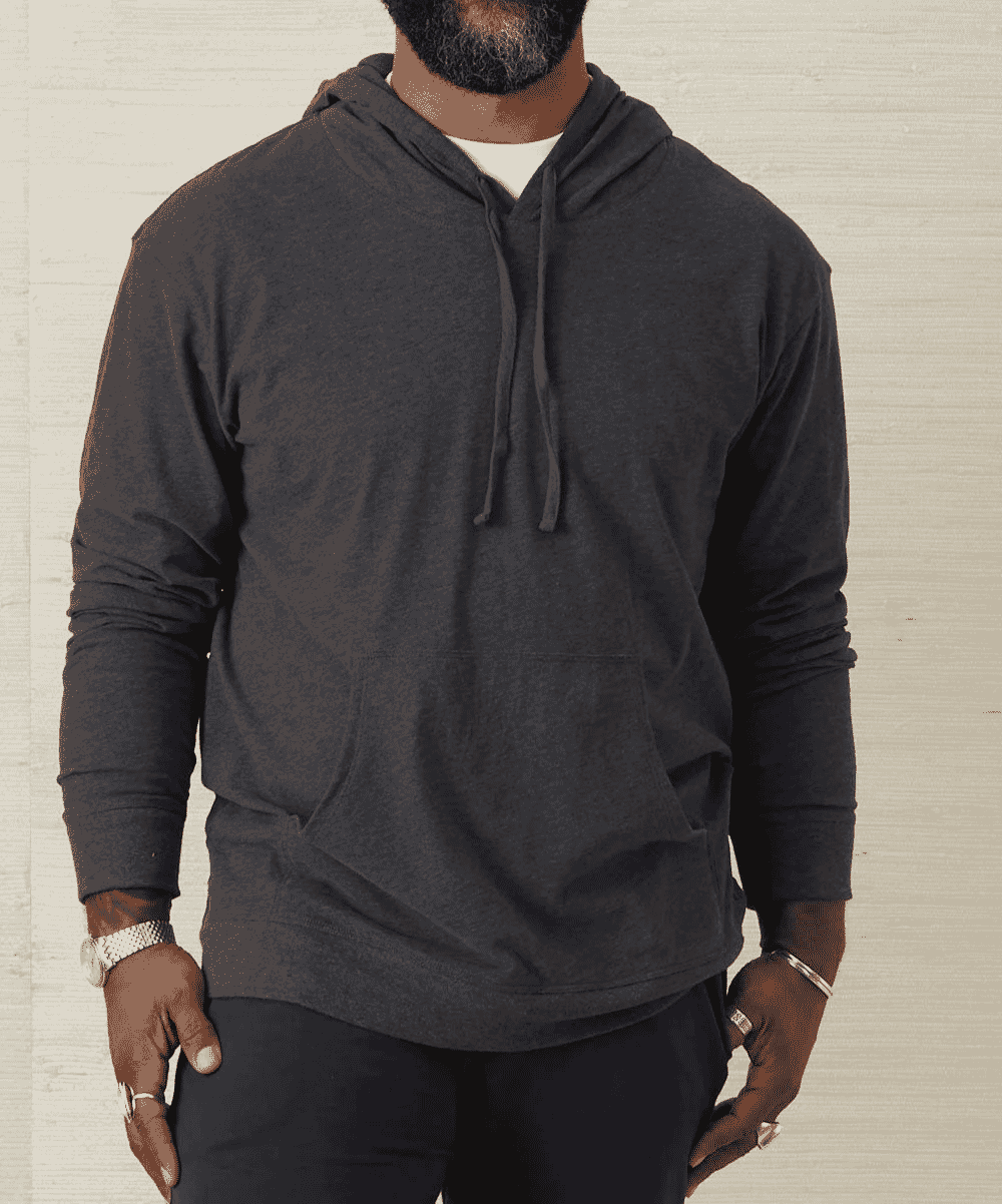Fair Indigo: Unisex 100% Organic Cotton Lightweight Pullover Hoodie