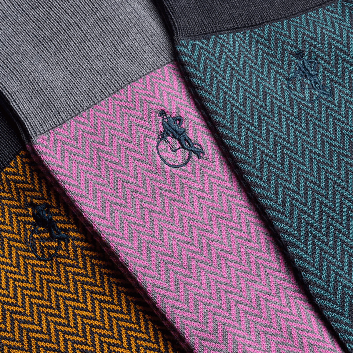 London Sock Company: Bond St. Herringbone II, 3-Pair Box