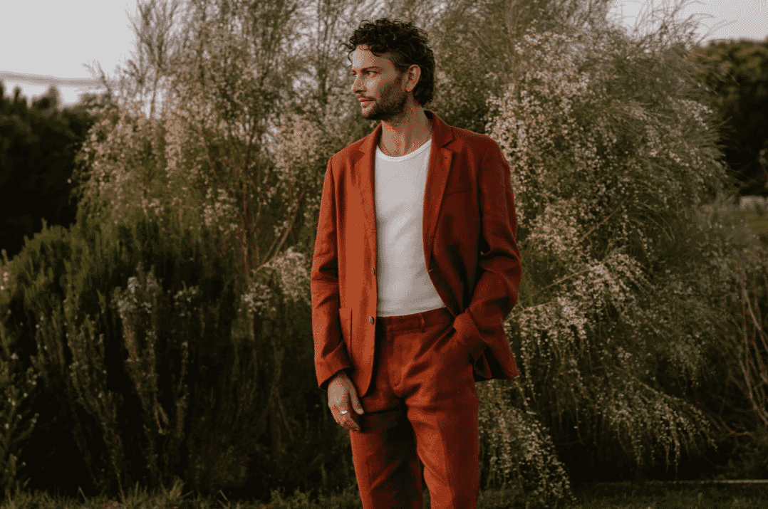 Wax London: Fintry - Rust Linen Blazer
