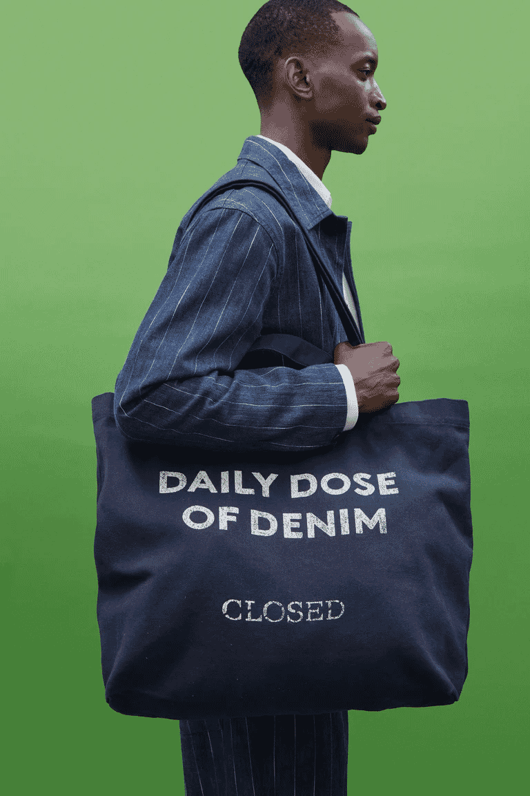 CLOSED: Denim tote bag