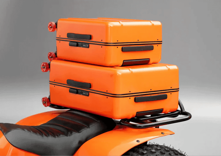Floyd: Hot Orange &#039;Trunk&#039; Suitcase