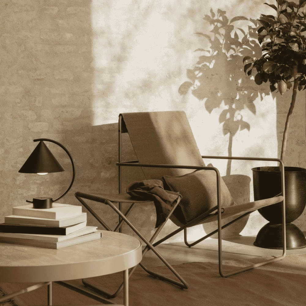 ferm LIVING: Desert Lounge Chair Olive