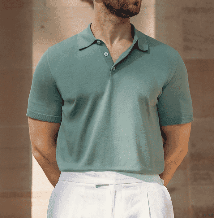 Luca Faloni: Knitted Polo Cotton