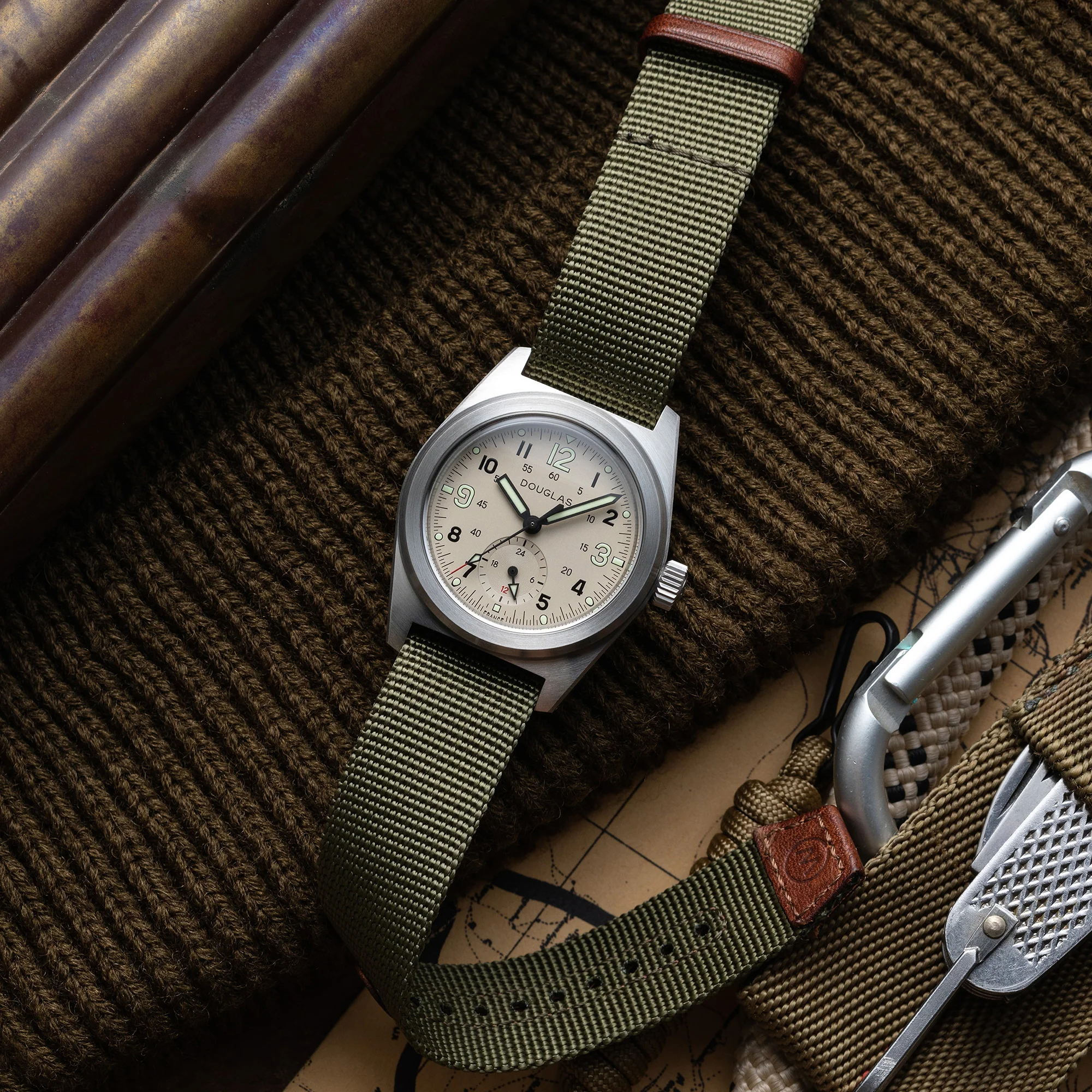 Wolbrook Watches: Outrider Professional Mecaquartz 38 Field Watch