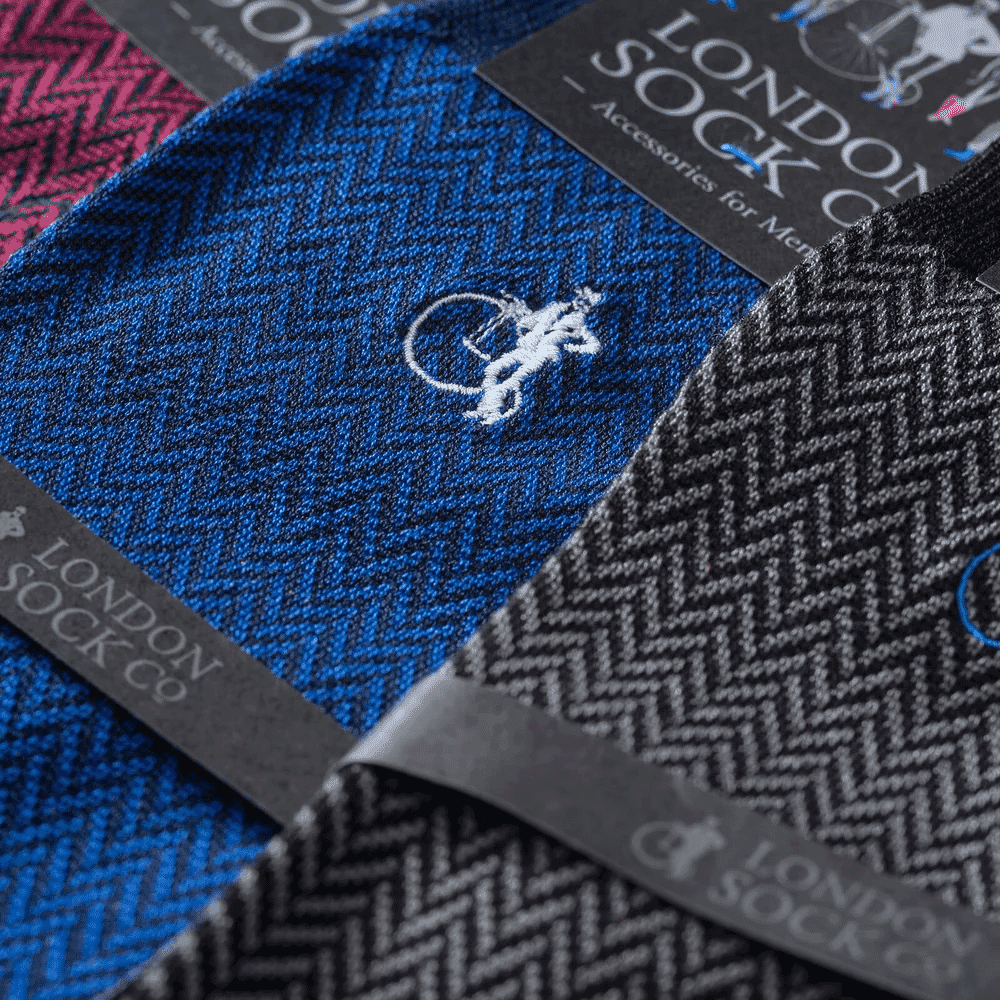 London Sock Company: Bond St. Herringbone Luxury Socks