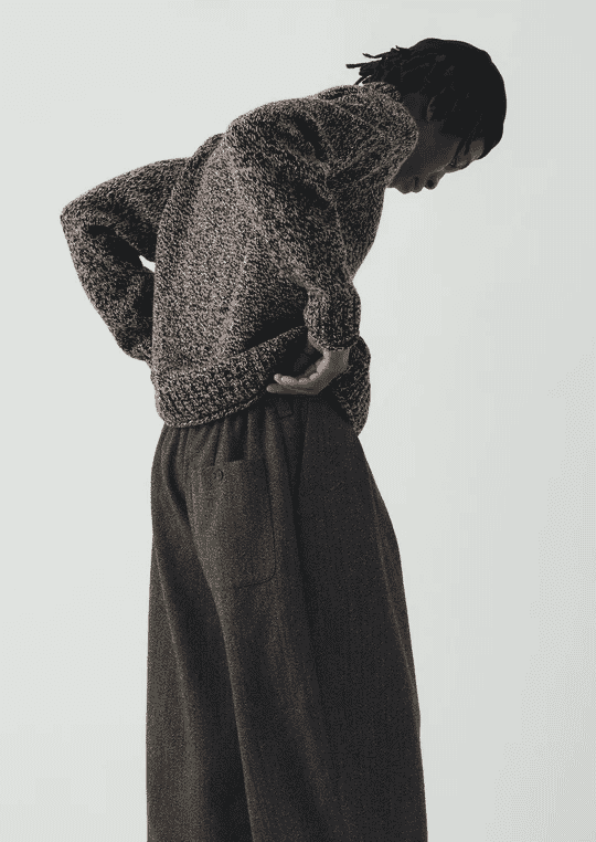 TOAST: Marl Donegal Roll Neck Sweater