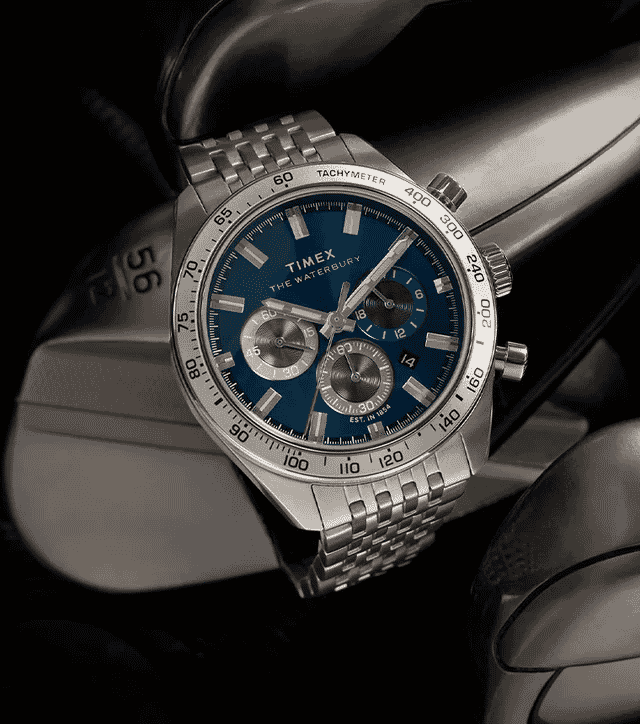 TIMEX: TW2Y18500 Waterbury Traditional Chronograph Watch