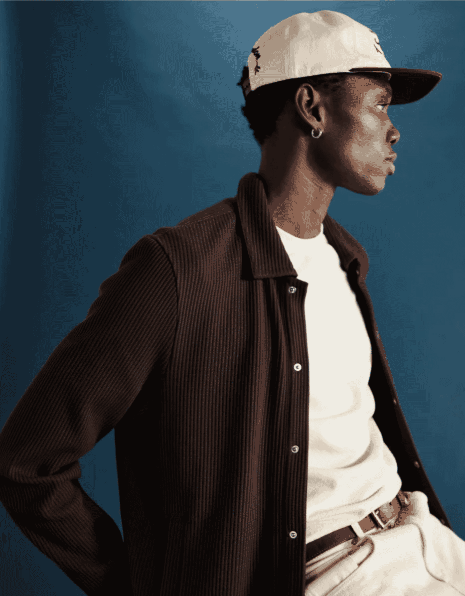 Wax London: Romer - Dark Brown Heavy Crinkle Cotton Overshirt