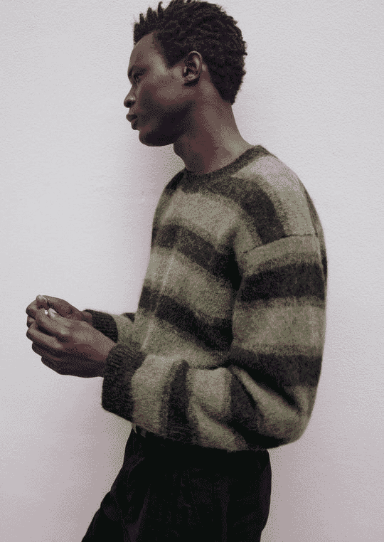 TOAST: Alpaca Wool Stripe Sweater