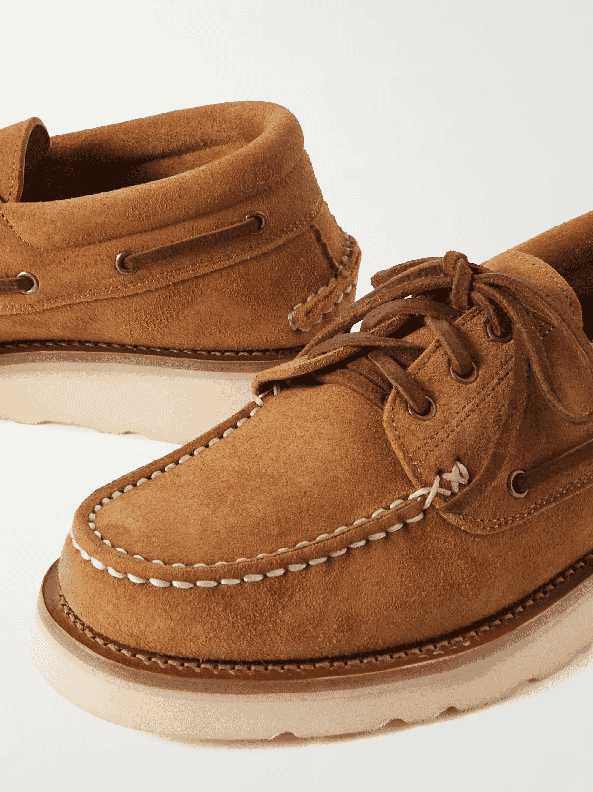 YUKETEN: Land Barca Tosca Leather Boat Shoes