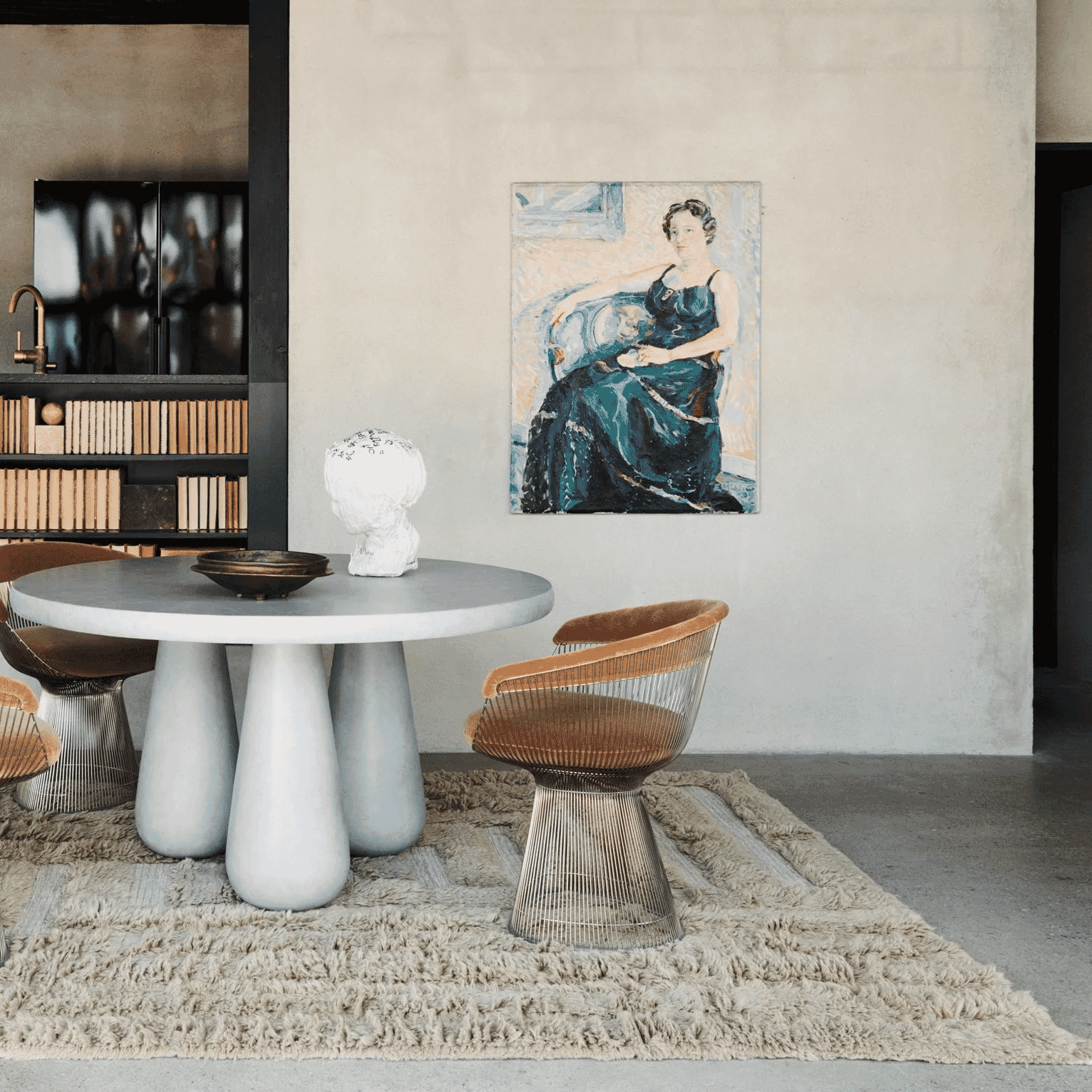 Edin &amp; Lina Kjellvertz: Shaggy Labyrinth Rug Beige