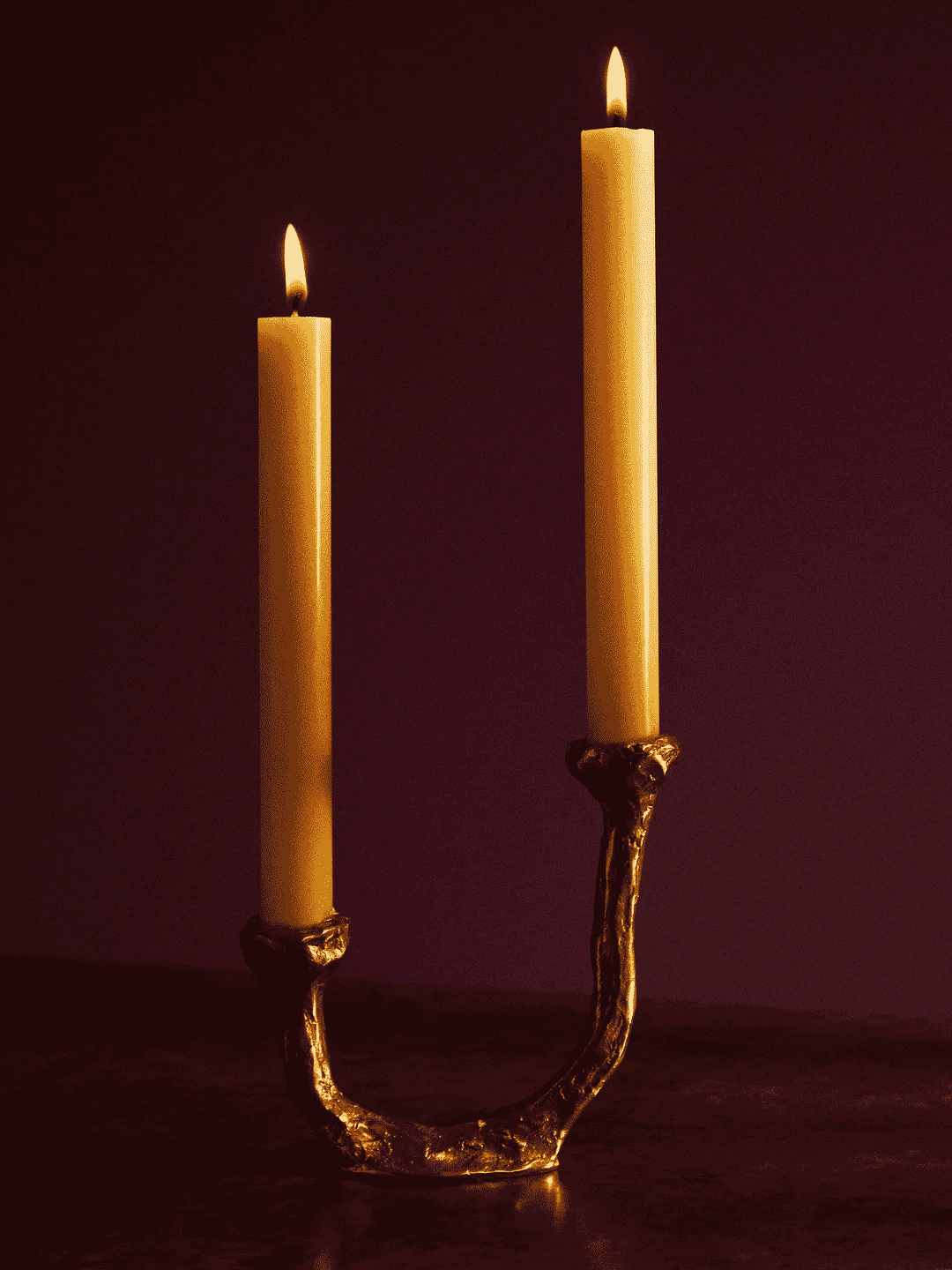 Osanna Visconti: Alga Hand-Cast Bronze Candle Holder