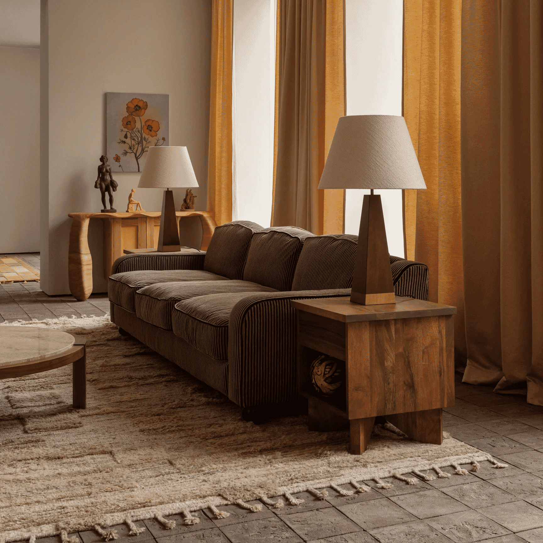 DUSTY DECO: Lola Sofa Striped