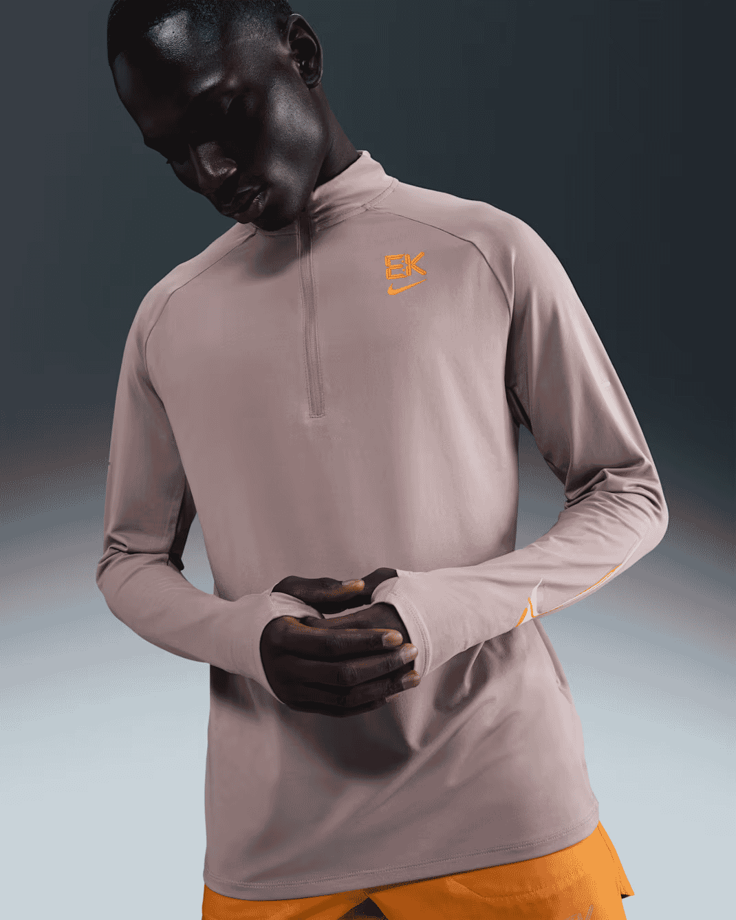 Nike: Stride 'Eliud Kipchoge' Dri-FIT 1/4-Zip Running Top