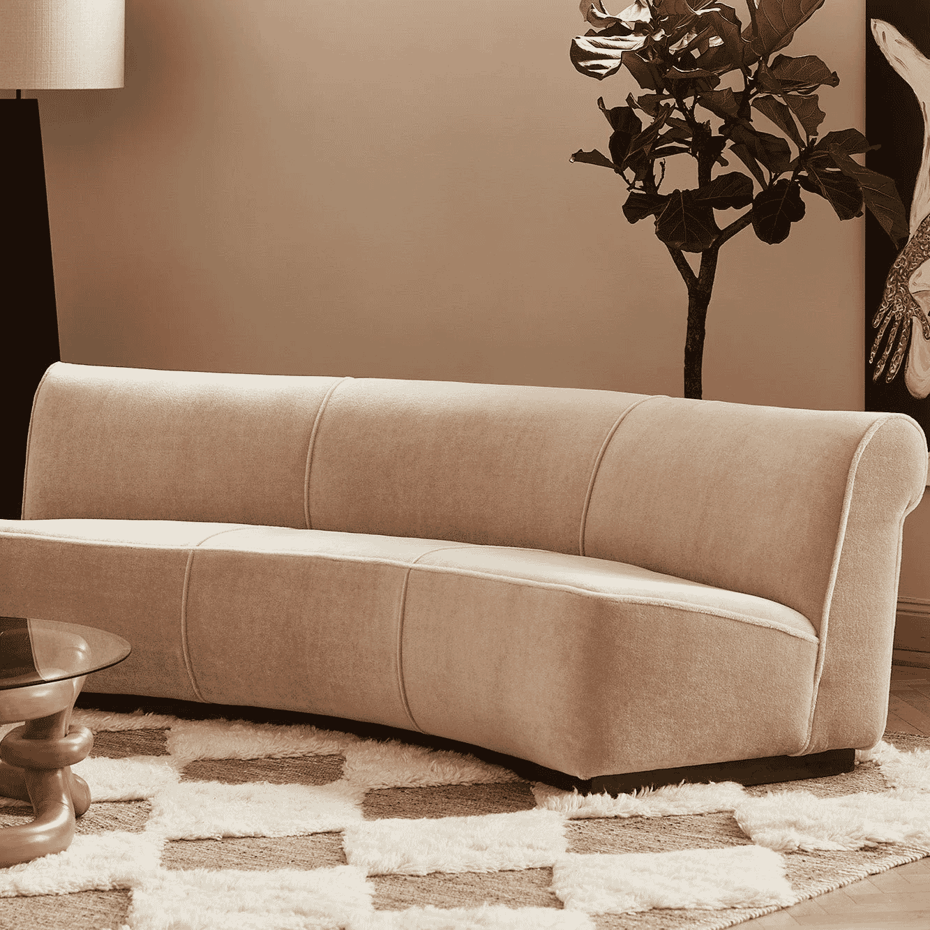 DUSTY DECO: Paris Sofa Baby Velvet Mohair Sofa