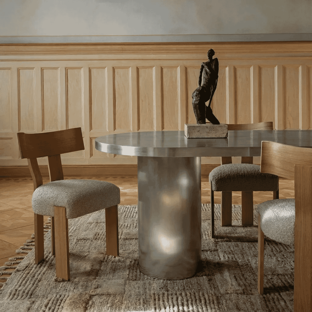 DUSTY DECO: Cufflink Dining Table Oval