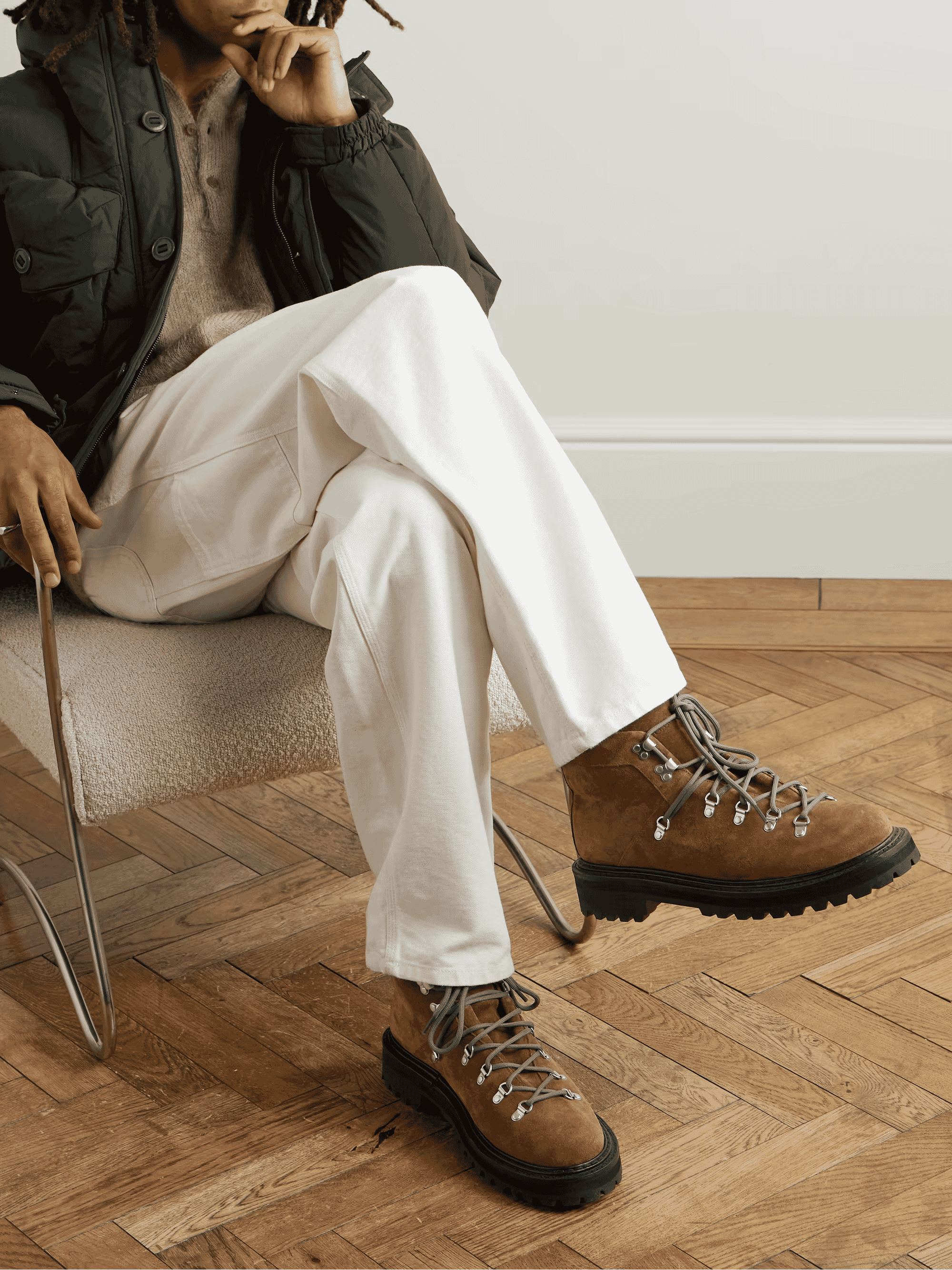 G.H. BASS: Mason Suede Hiking Boots