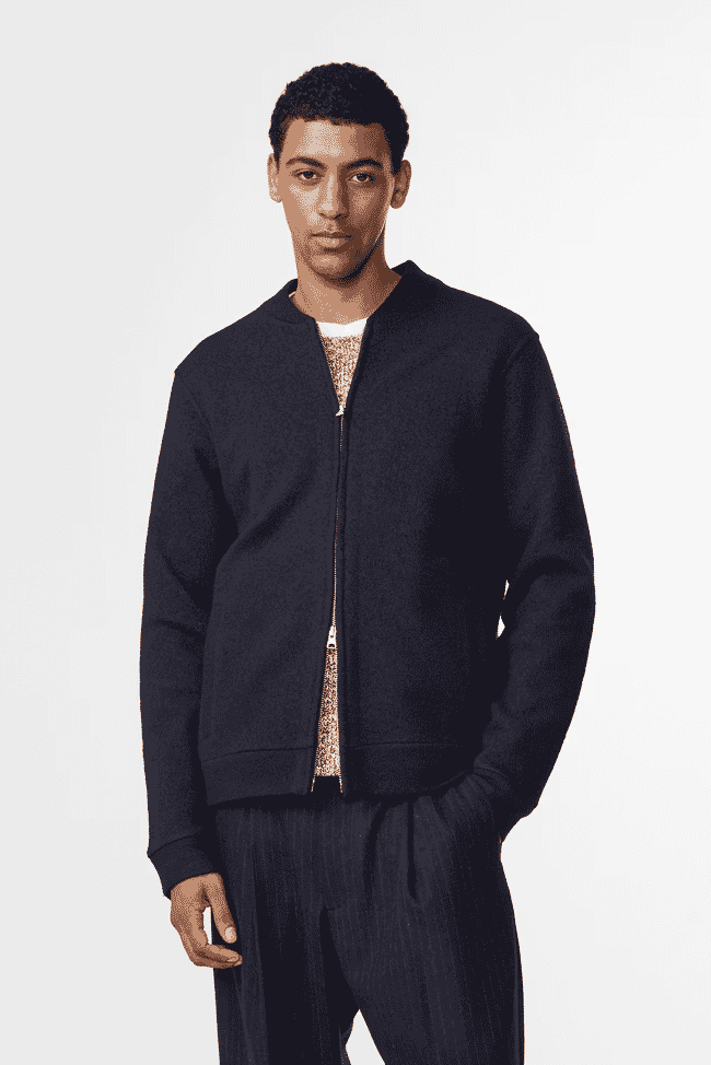 NN.07: Bomber Boiled wool Overshirt