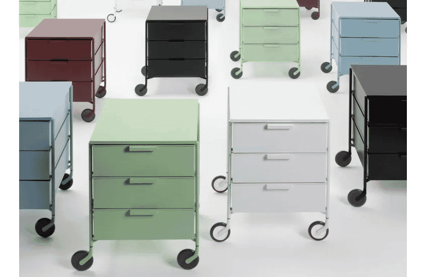 Kartell: Mobil Matt 3 Drawers Storage System