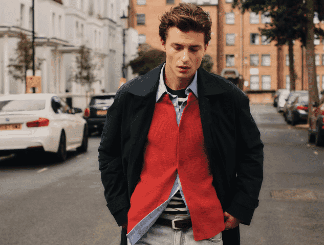 NN.07: Red Jasper Boucle Yarn Cardigan