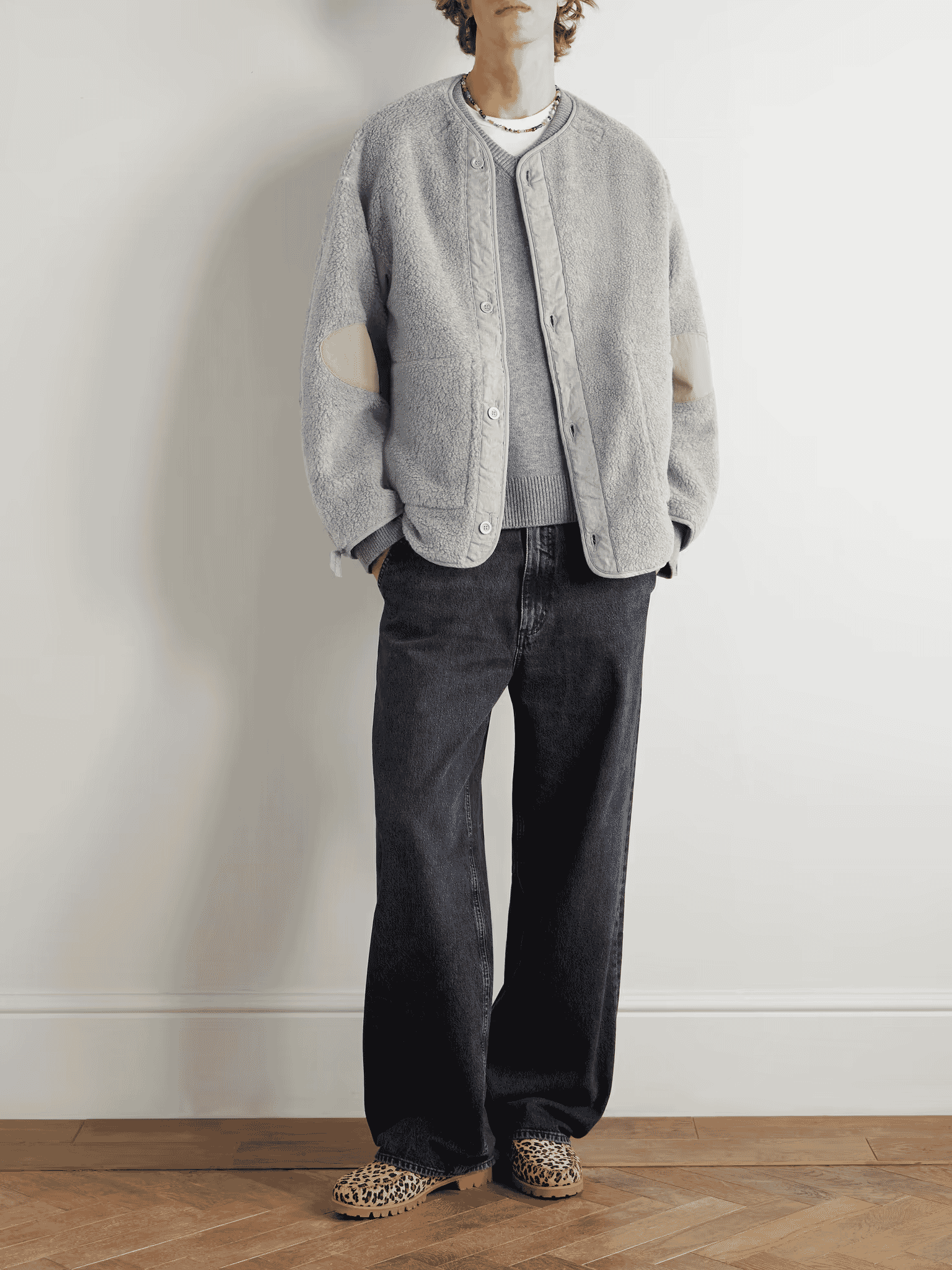 ORSLOW: M-65 Shell-Trimmed Fleece Coat Liner